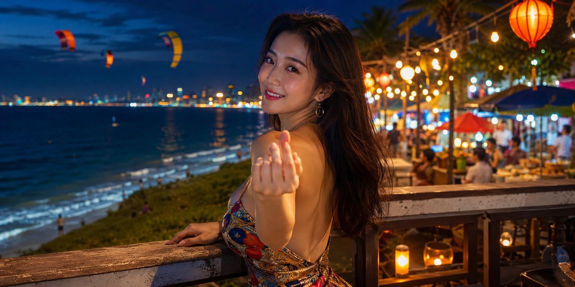 Chợ đêm Mũi Né gợi bối cảnh giải trí bài bàn vào buổi tối